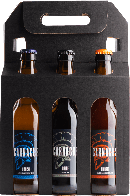 Coffret de six bières Carnacus face arrière